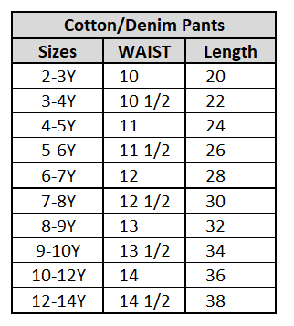 Girls Denim Rigid Pants Basic - Mid Blue