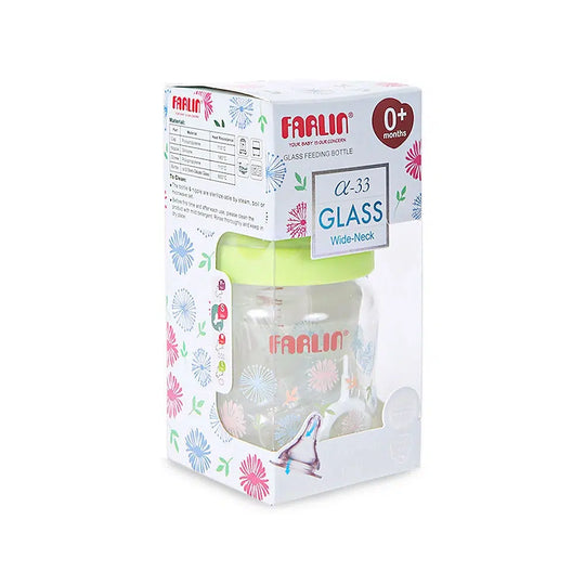 GLASS WIDE NECK FEEDER 120ML