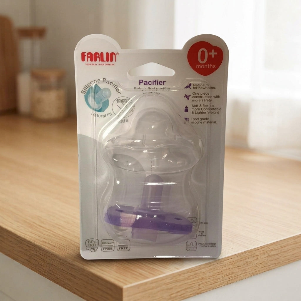 FARLIN NEWBORN SILICONE PACIFIER BA-10023 PURPLE