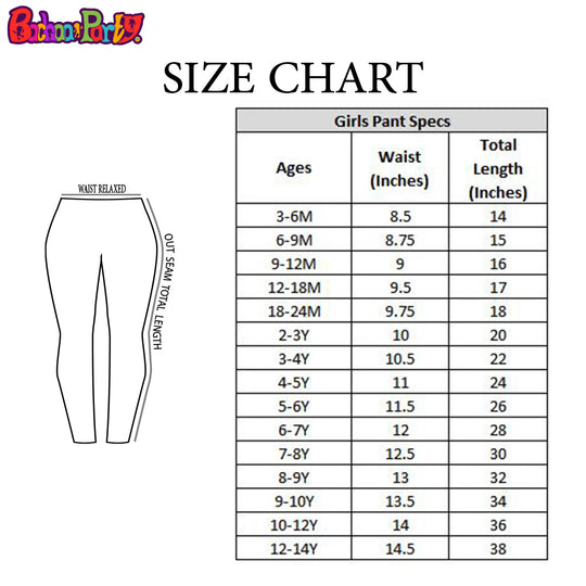 Infant Girls Denim Pant  - Ice Blue