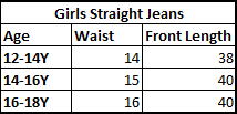 Teens Girls Denim Pant Silver Studs - DARK BLUE