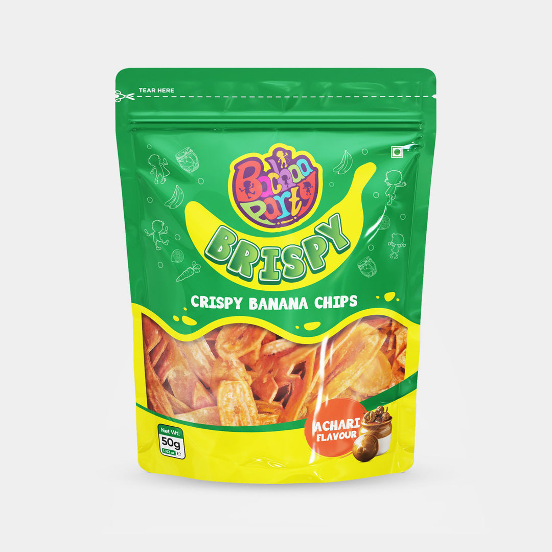 Brispy Banana Chips Achari 50g