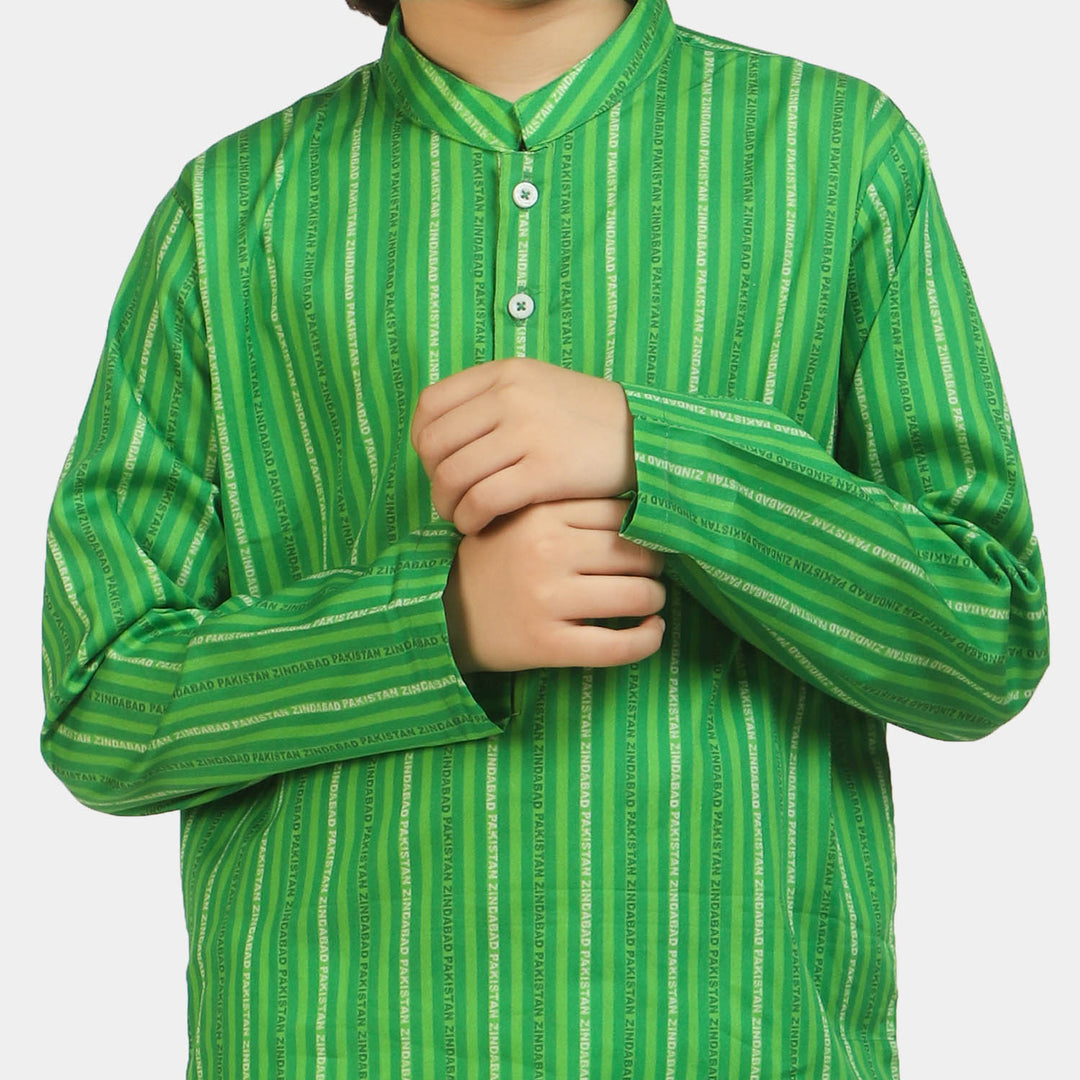 Boys Pakistan Zindabad Kurta – Green