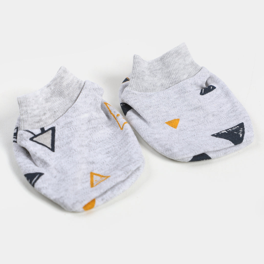 Newborn Baby Cap+Mitten+Socks Set