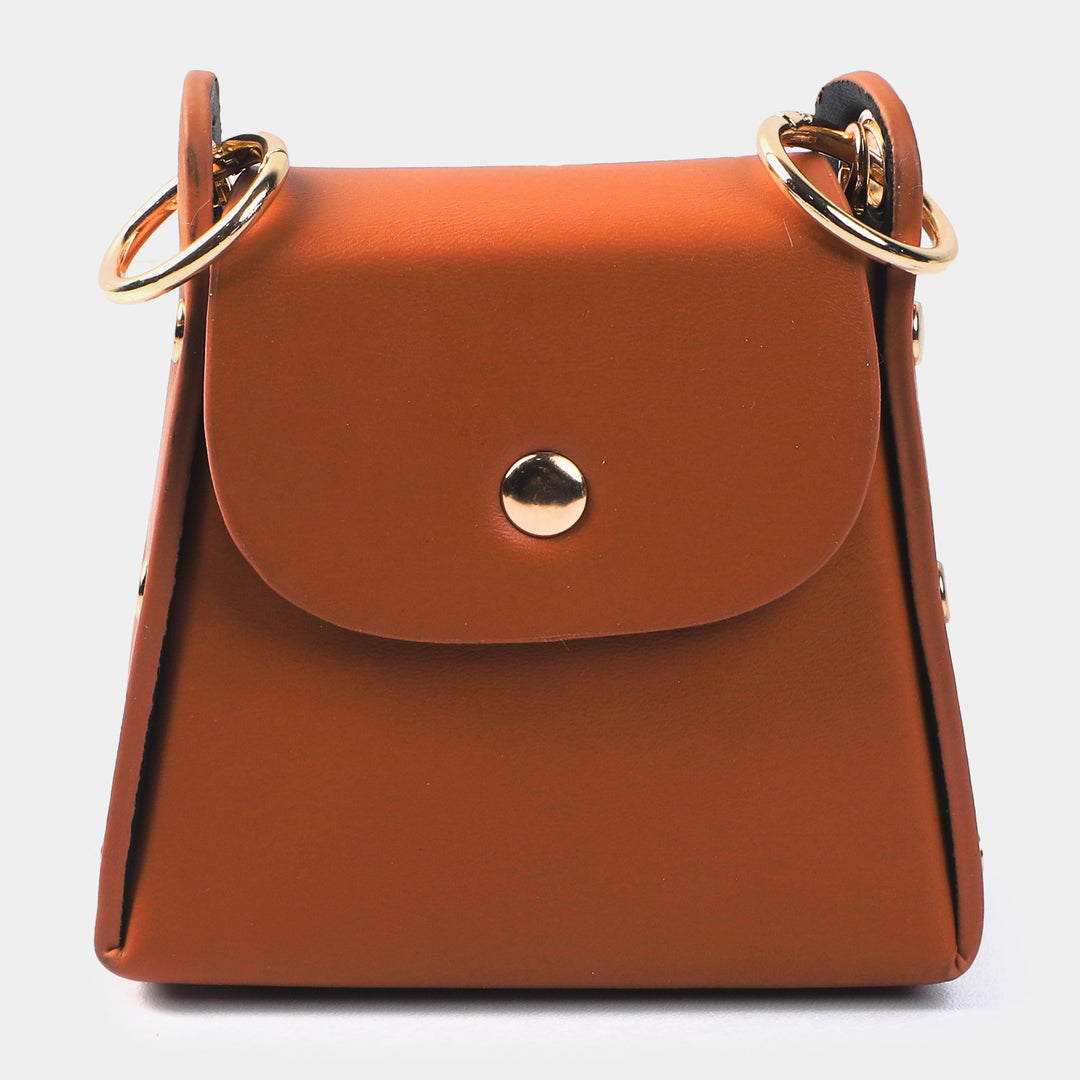 Girls Fancy Hand Bag | KHAKI