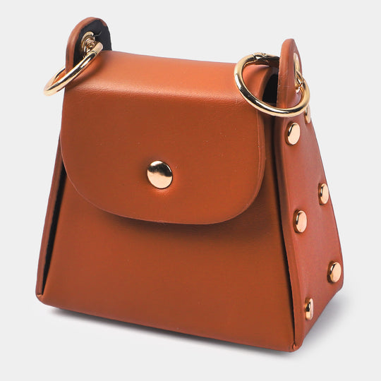 Girls Fancy Hand Bag | KHAKI