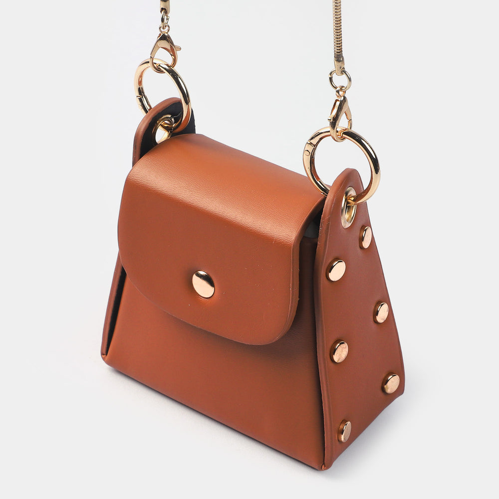 Girls Fancy Hand Bag | KHAKI