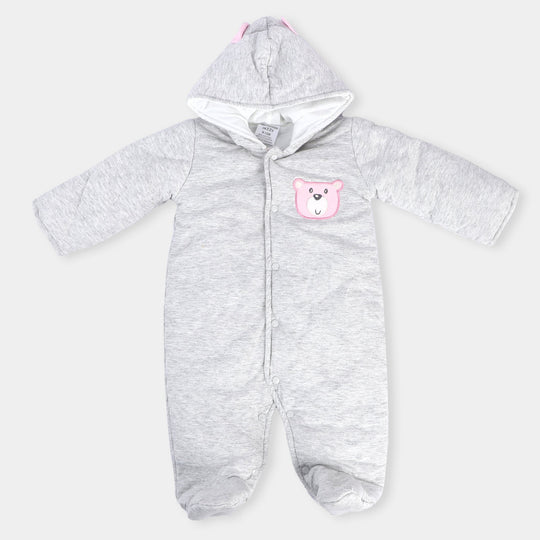 Girls Romper Hooded - Grey