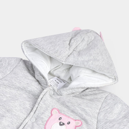 Girls Romper Hooded - Grey