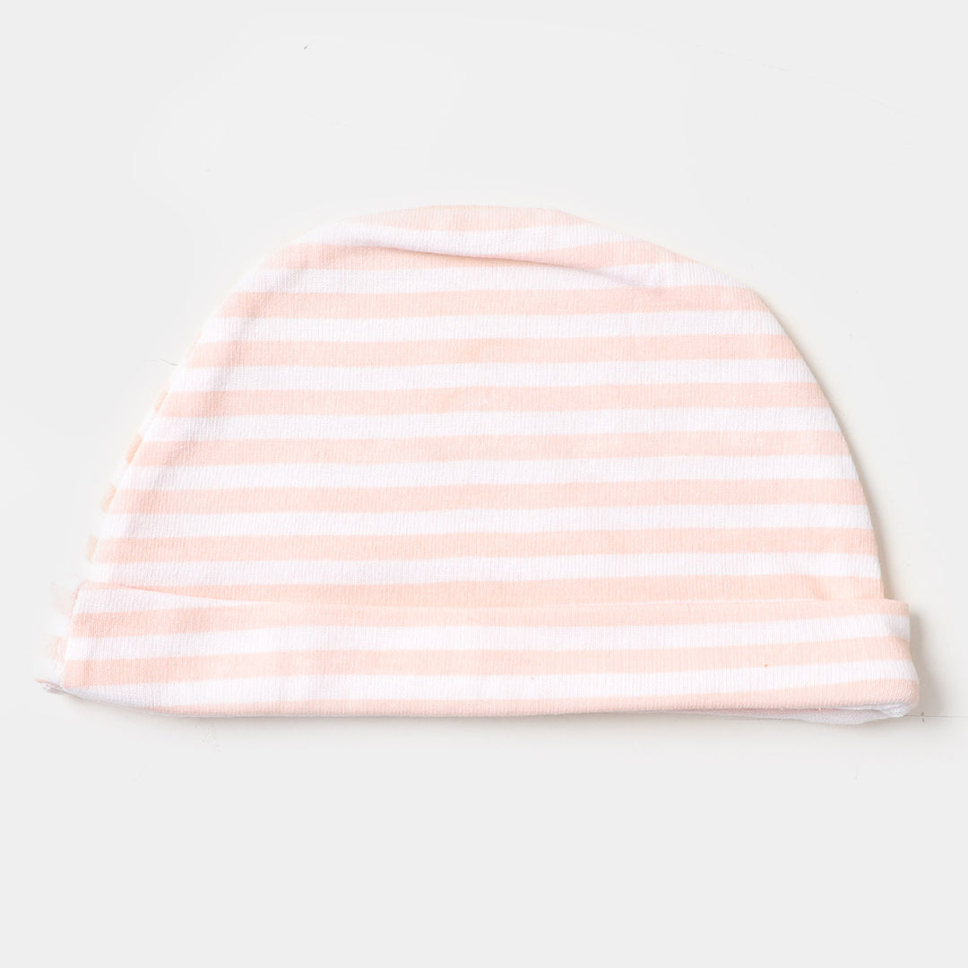 Baby Round Cap | Little Dino Stripe