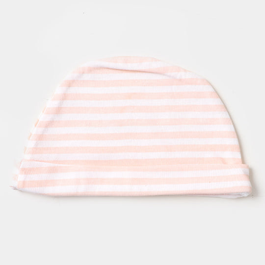 Baby Round Cap | Little Dino Stripe