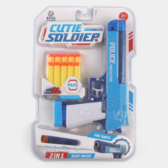 2 In 1 Soft Blaster And Water Target For Kids