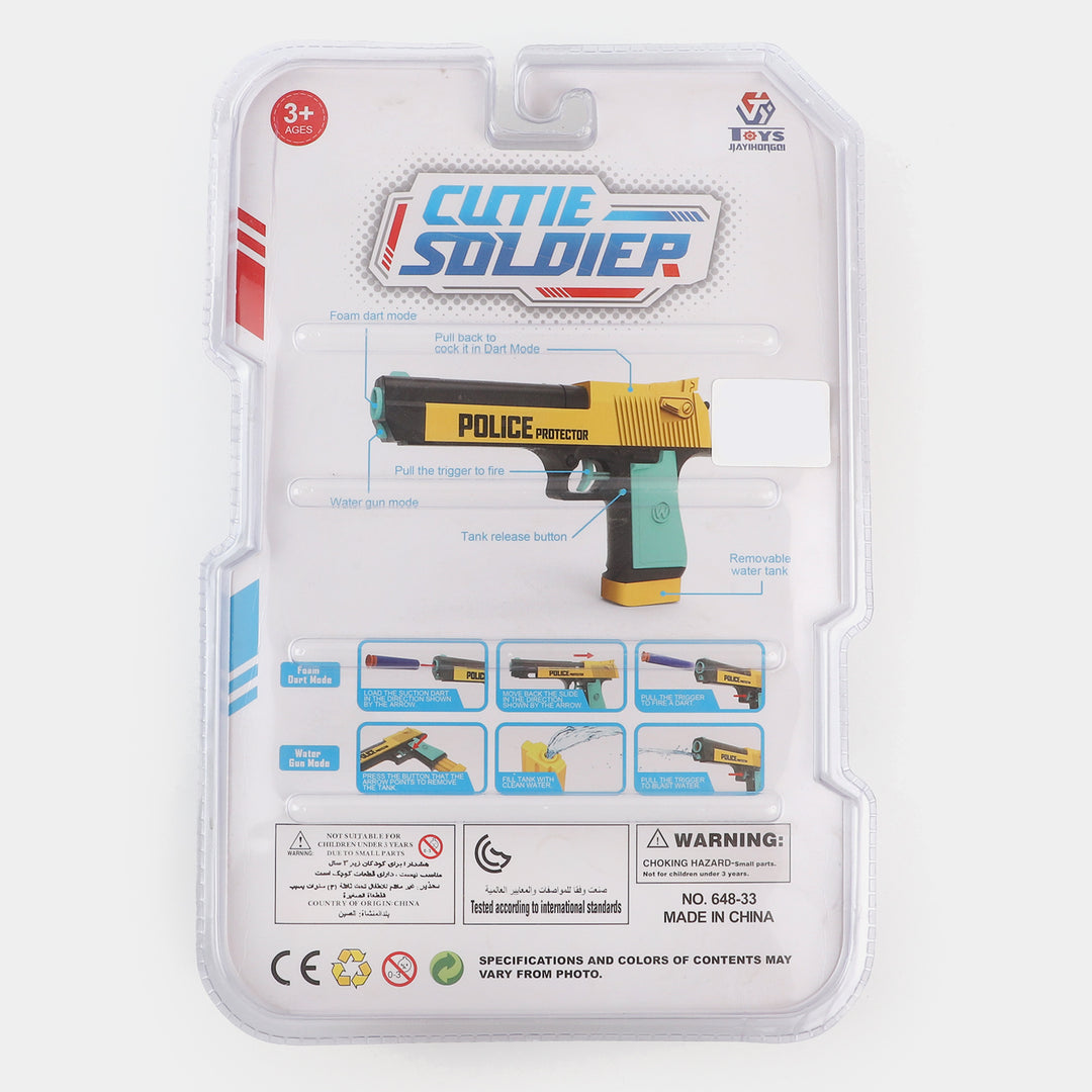 2 In 1 Soft Blaster And Water Target For Kids