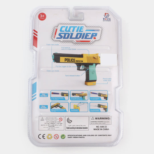 2 In 1 Soft Blaster And Water Target For Kids