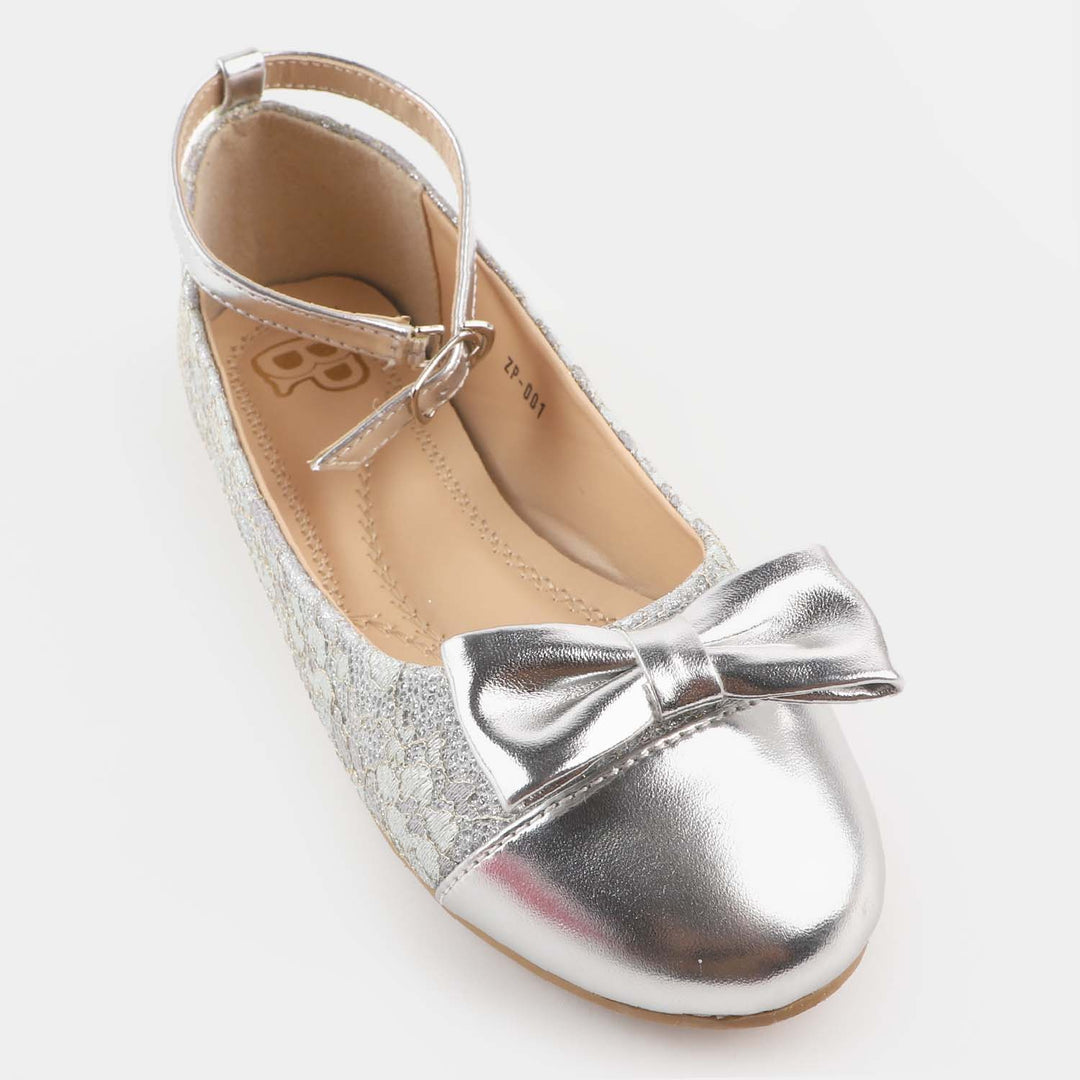 Girls Pumps ZP-001-SILVER