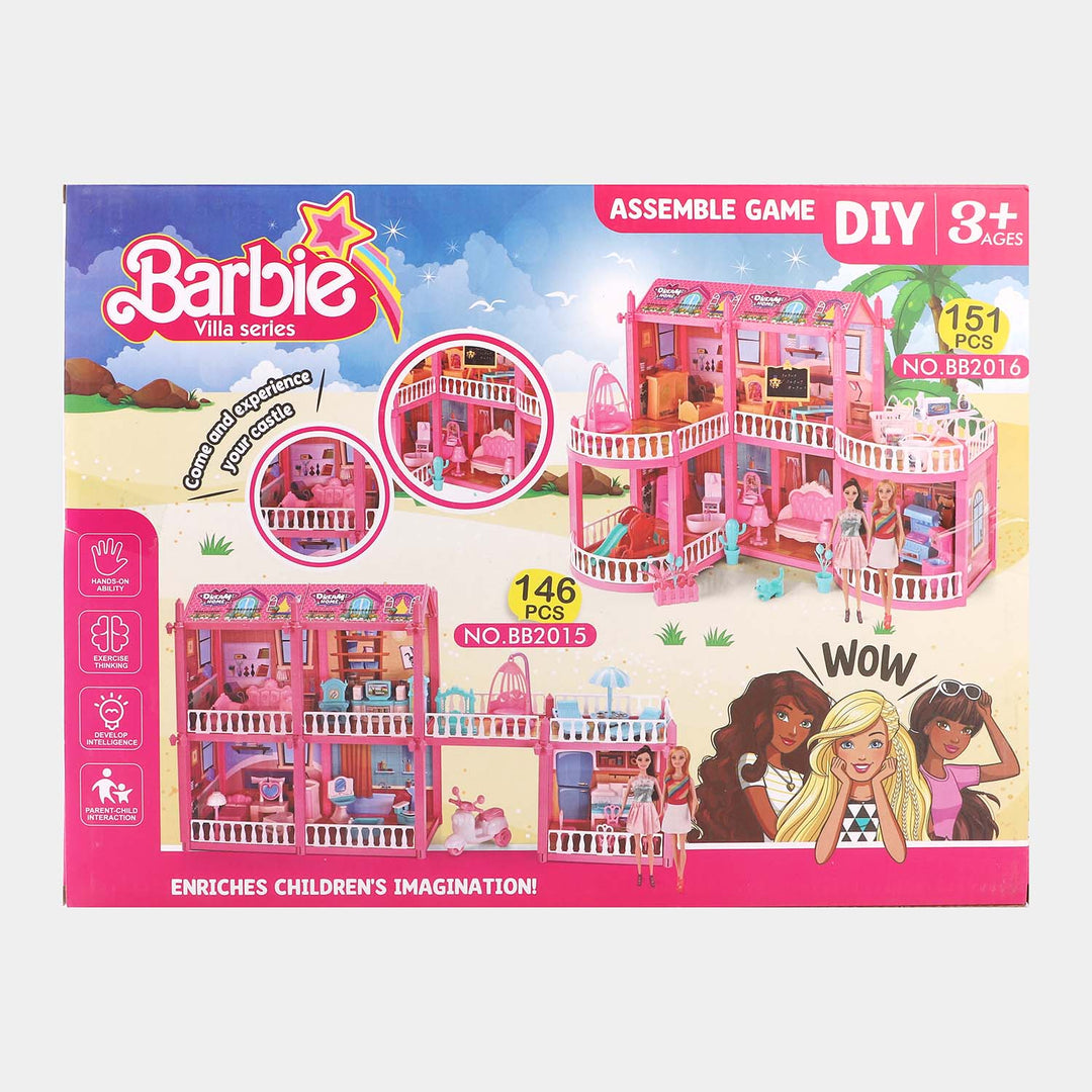 Kids Diy Lovey Assemble Doll Set Toy | 166PCs