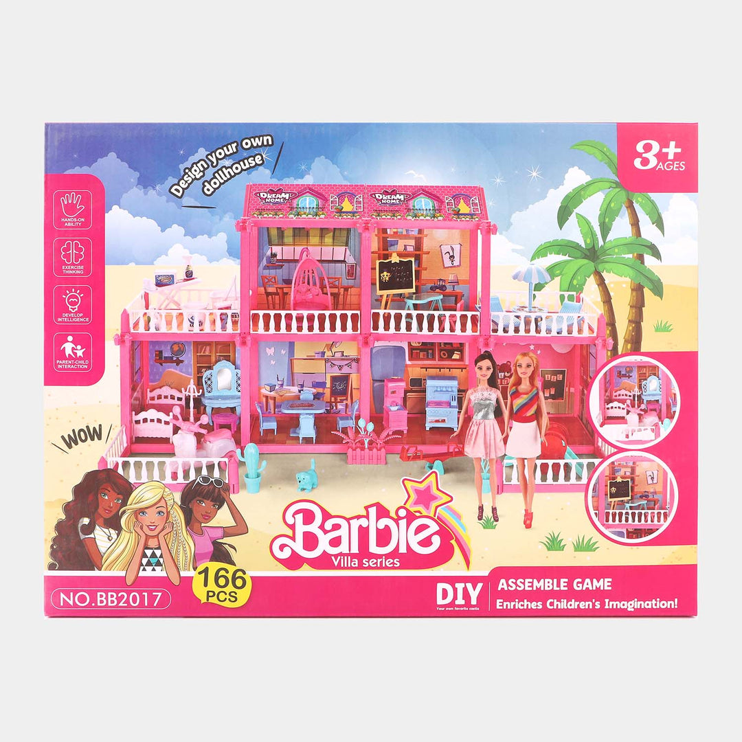 Kids Diy Lovey Assemble Doll Set Toy | 166PCs