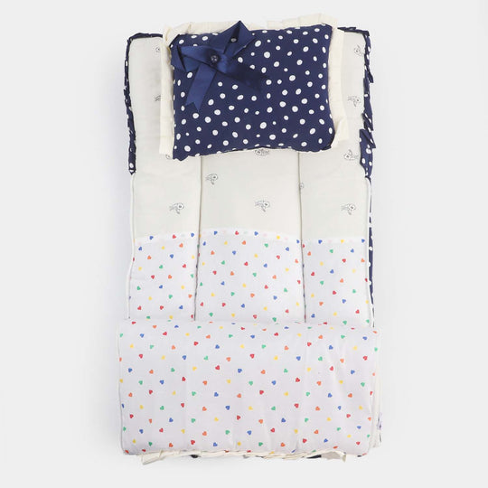 Baby Carry Nest Fancy With Pillow Blue