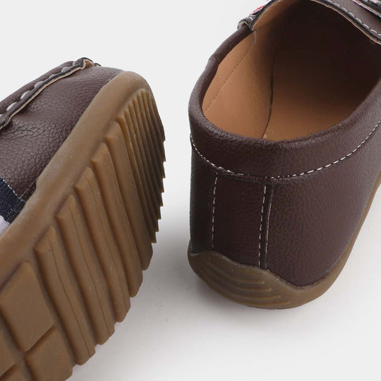 Boys Loafers R-209-BROWN