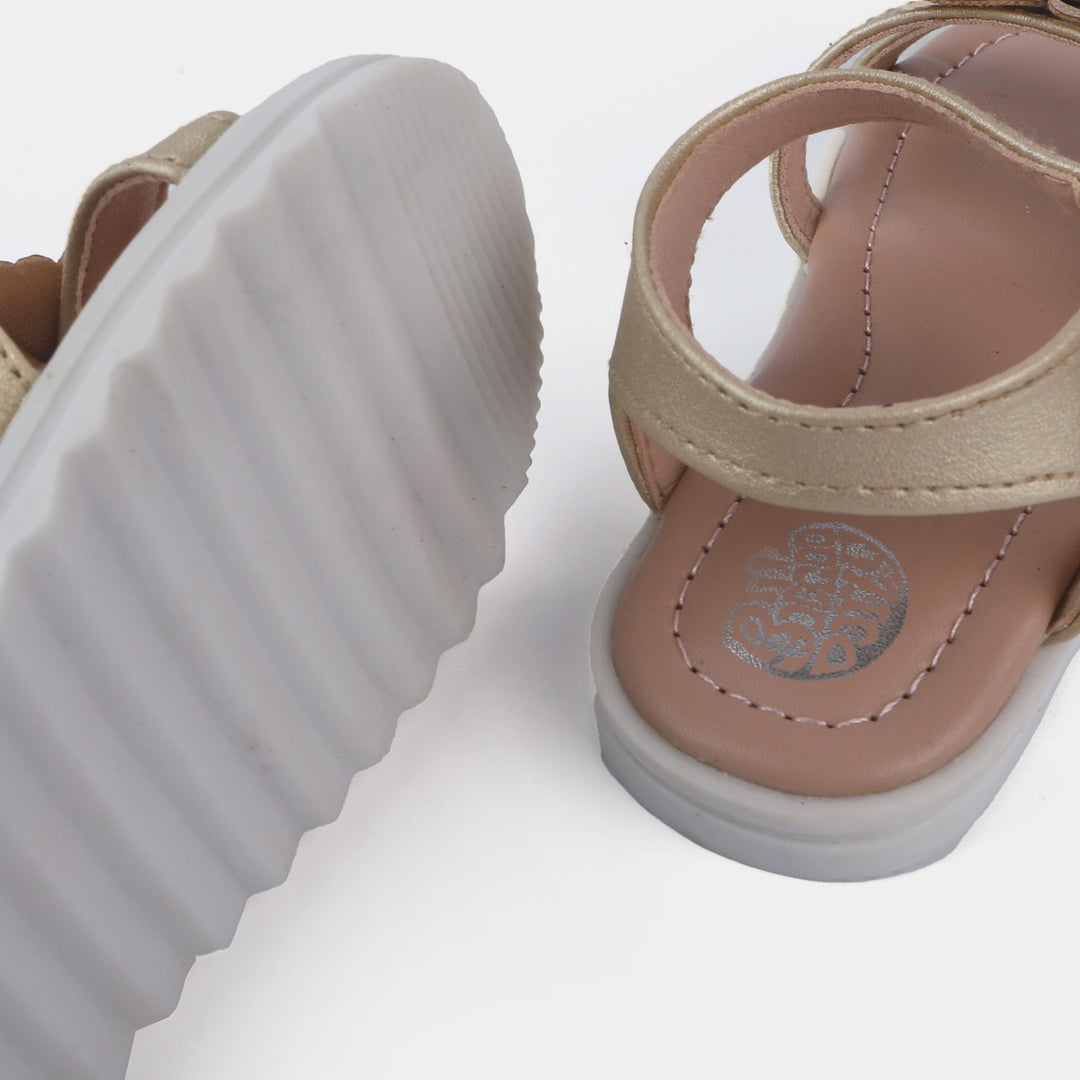 Girls Sandal 1303-Golden