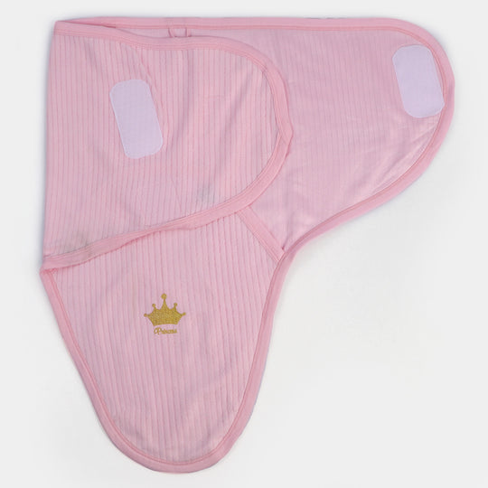 Baby Warm Swaddle With Cap | Pink