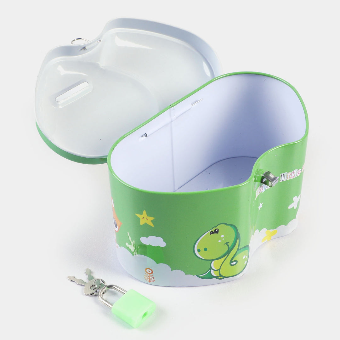 Metal Coin/Money With Lock Box For Kids