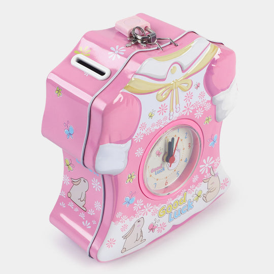 Metal Coin/Money With Lock Box For Kids