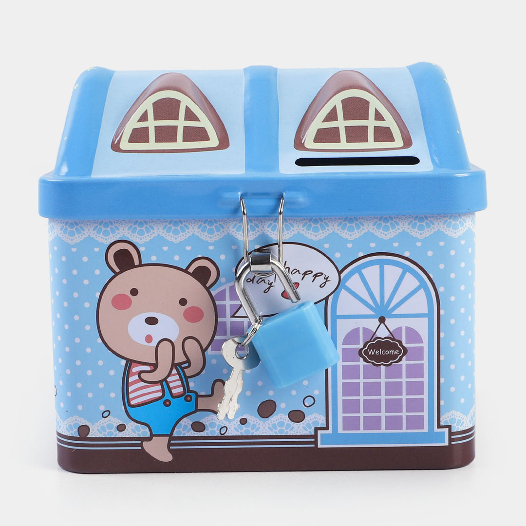 Metal Coin/Money With Lock Box For Kids