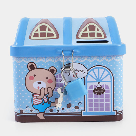 Metal Coin/Money With Lock Box For Kids