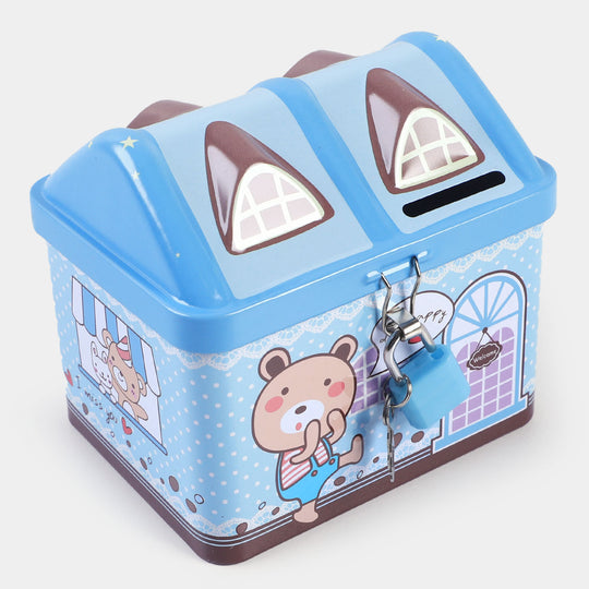 Metal Coin/Money With Lock Box For Kids