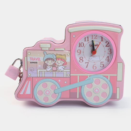 Metal Coin/Money With Lock Box For Kids