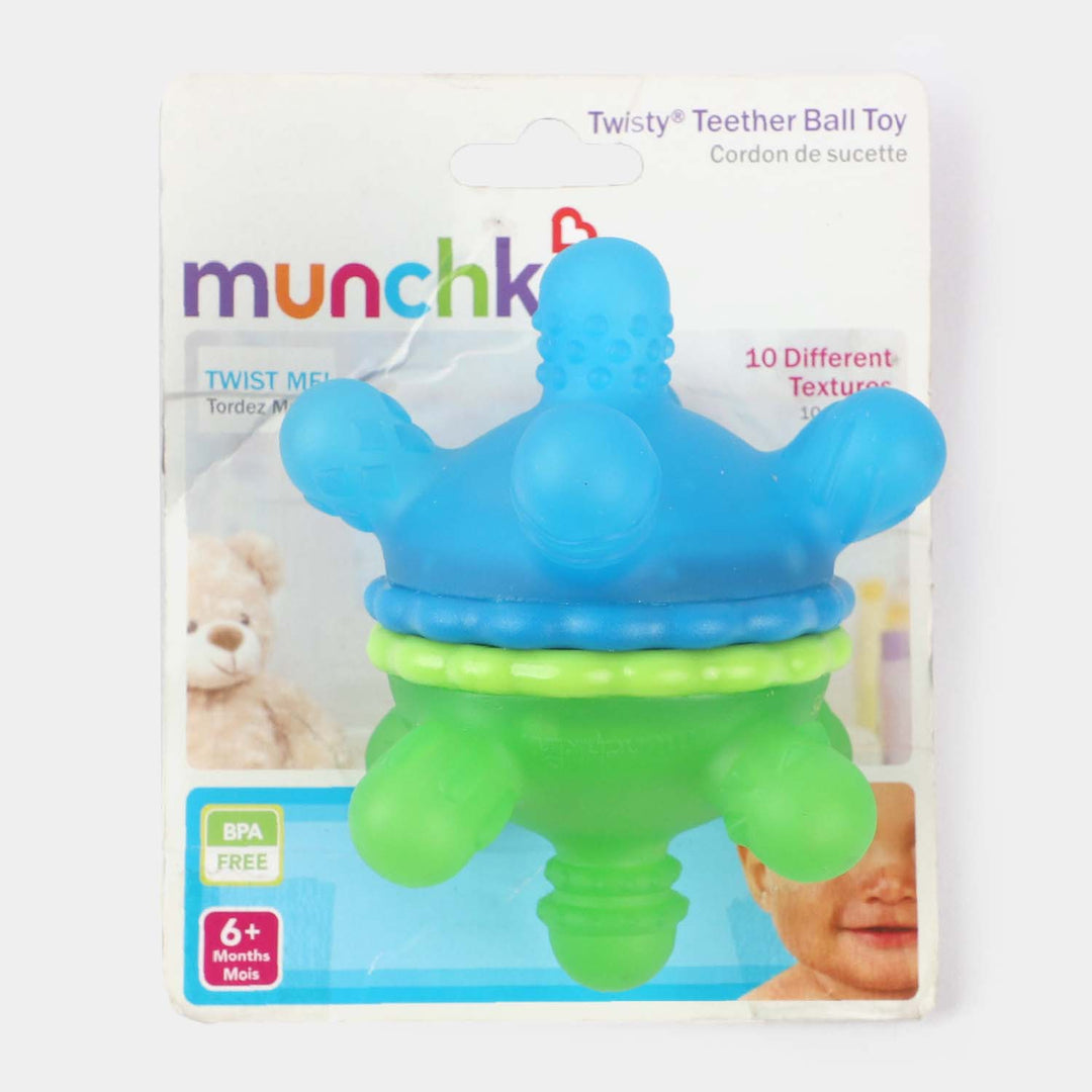 Munchkin Twisty Teether Ball 6+ Months-Green