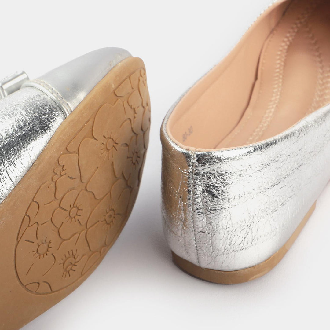 Girls Pumps 80-30-SILVER