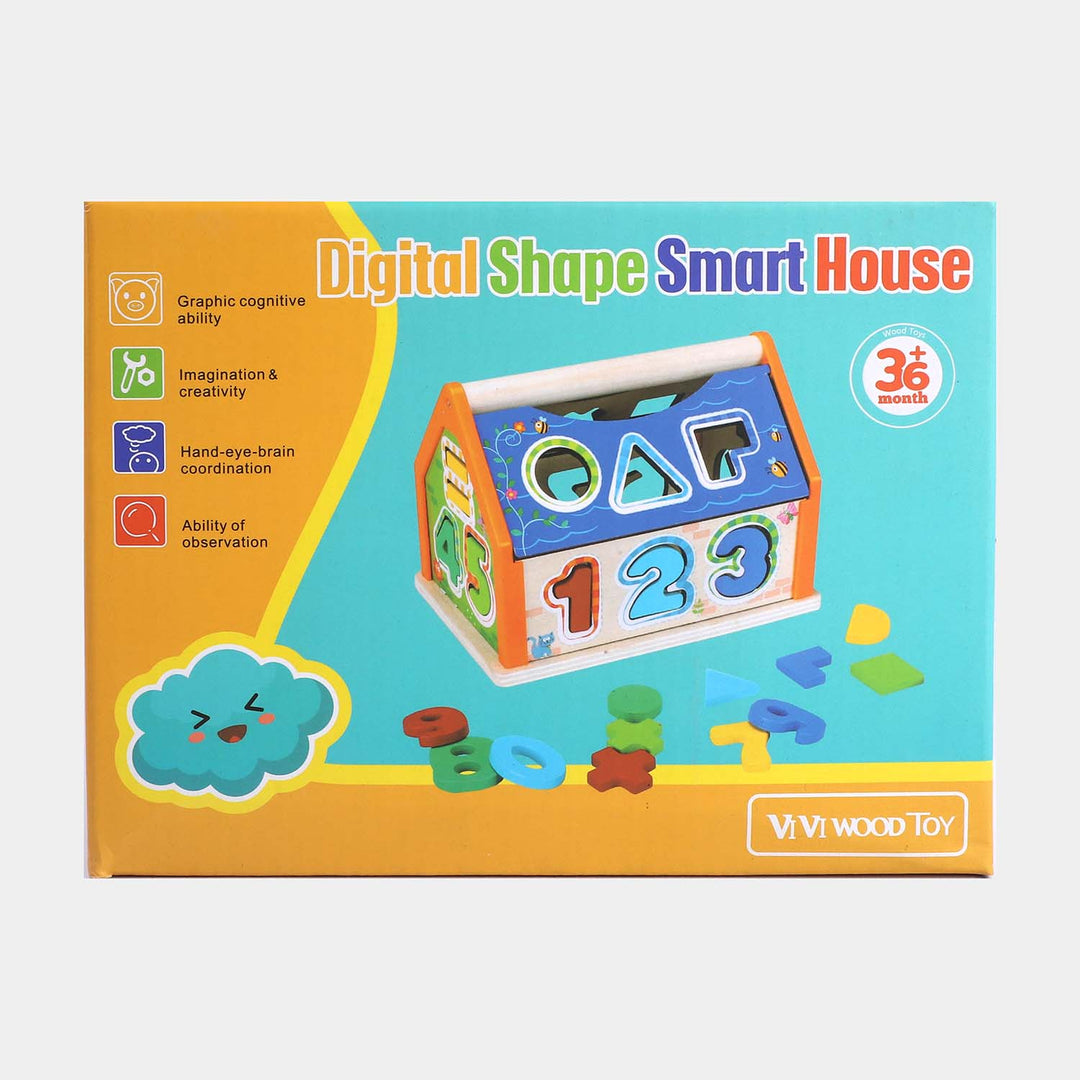 Wooden Digital Shape Smart House