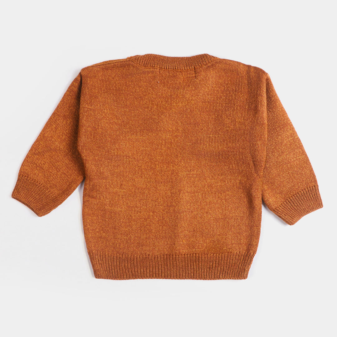 Infant Boys Knitted 2Pcs Suit - Brown