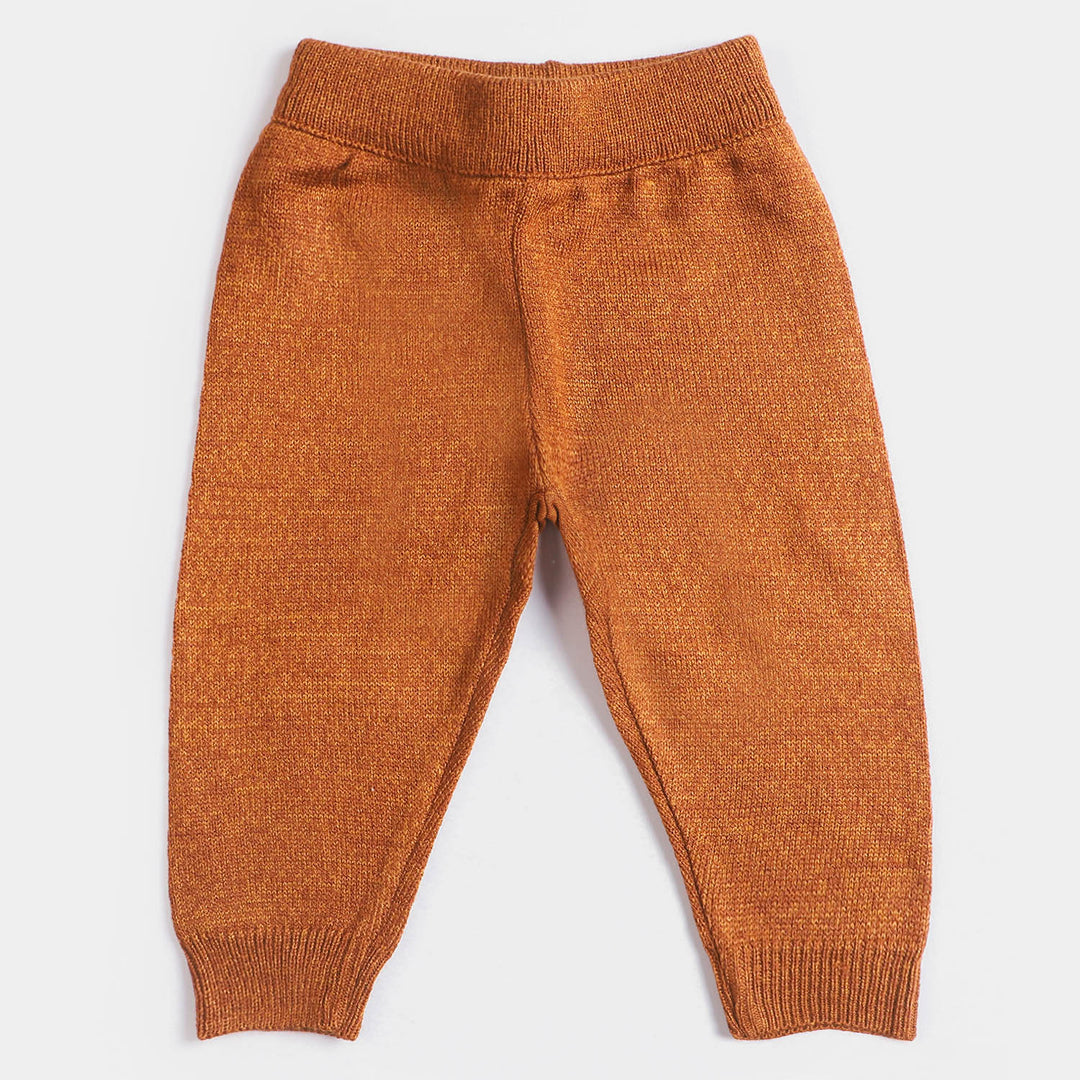 Infant Boys Knitted 2Pcs Suit - Brown