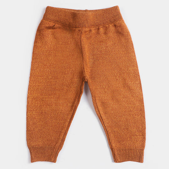 Infant Boys Knitted 2Pcs Suit - Brown