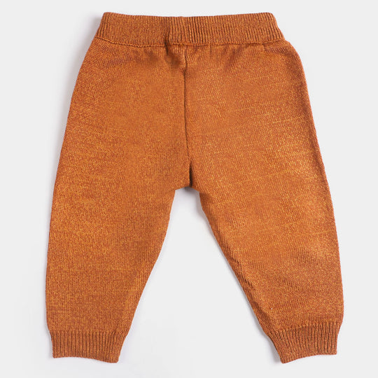 Infant Boys Knitted 2Pcs Suit - Brown