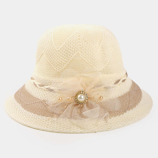 Girls Sun Round Cap/Hat | 7year +