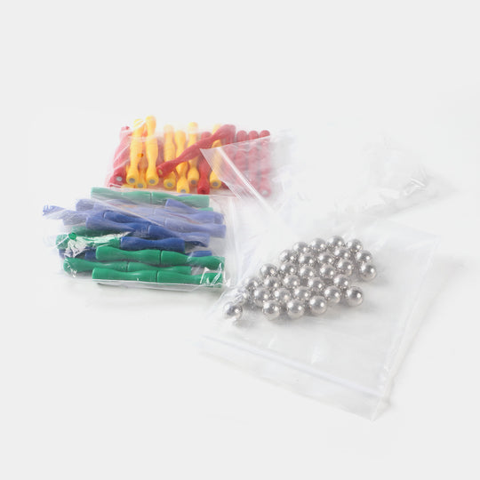 Master Magnetic Construction Toy - 124 PCs