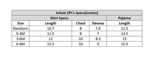 Infant Unisex Cotton Jabla Pajama Suit