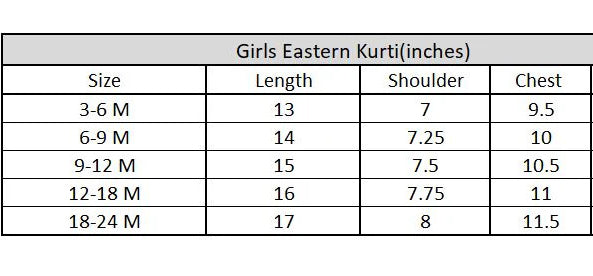 Infant Girls Cotton Slub Emb Kurti-Navy Blue