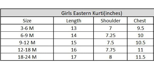 Infant Girls Cotton Slub Emb Kurti-Navy Blue