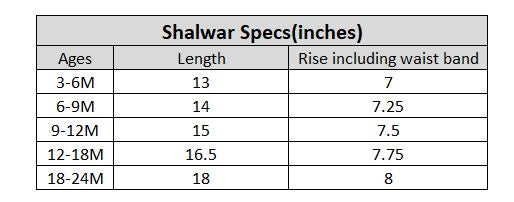 Infant Girls Raw Silk 3Pcs (Khwahish) - Rust