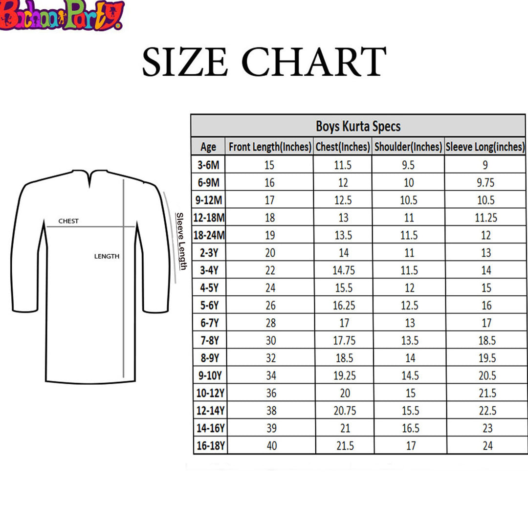 Boys Cotton Slub Kurta -Reddish