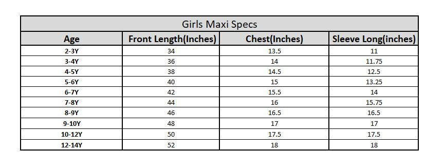 Girls Georgette Fancy Maxi Dress - Golden