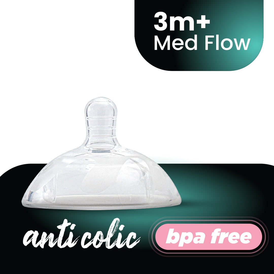 SQUISHY FEEDER NIPPLE 3M+ MEDIUM FLOW