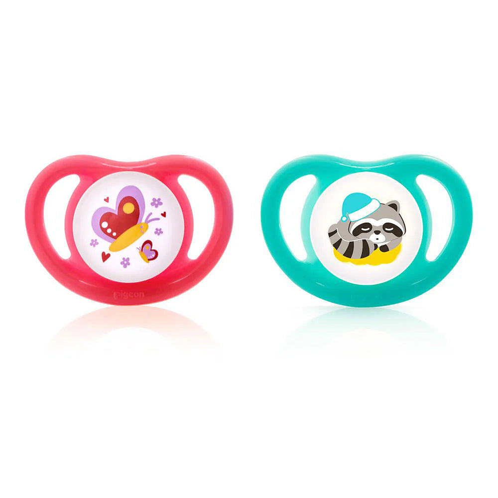 PACIFIER PK-2 (L) - BUTTERFLY & RACCOON