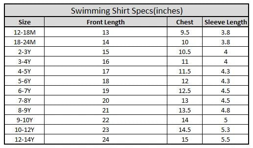 Boys Nylon Swimming 2Piece Suit Sunset- Blue/White