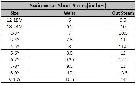 Boys Nylon Swimming 2Piece Suit Character-RED